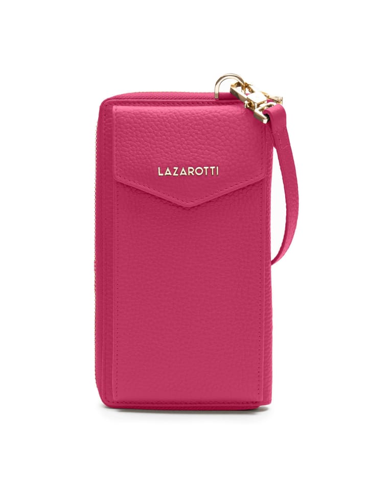 Lazarotti Bologna Leather Handytasche Leder 11 cm in hot pink günstig kaufen onesize
