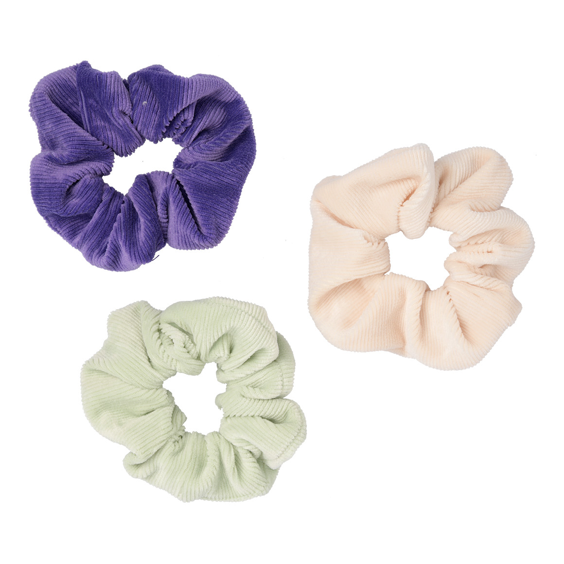 3 Scrunchies aus Cord