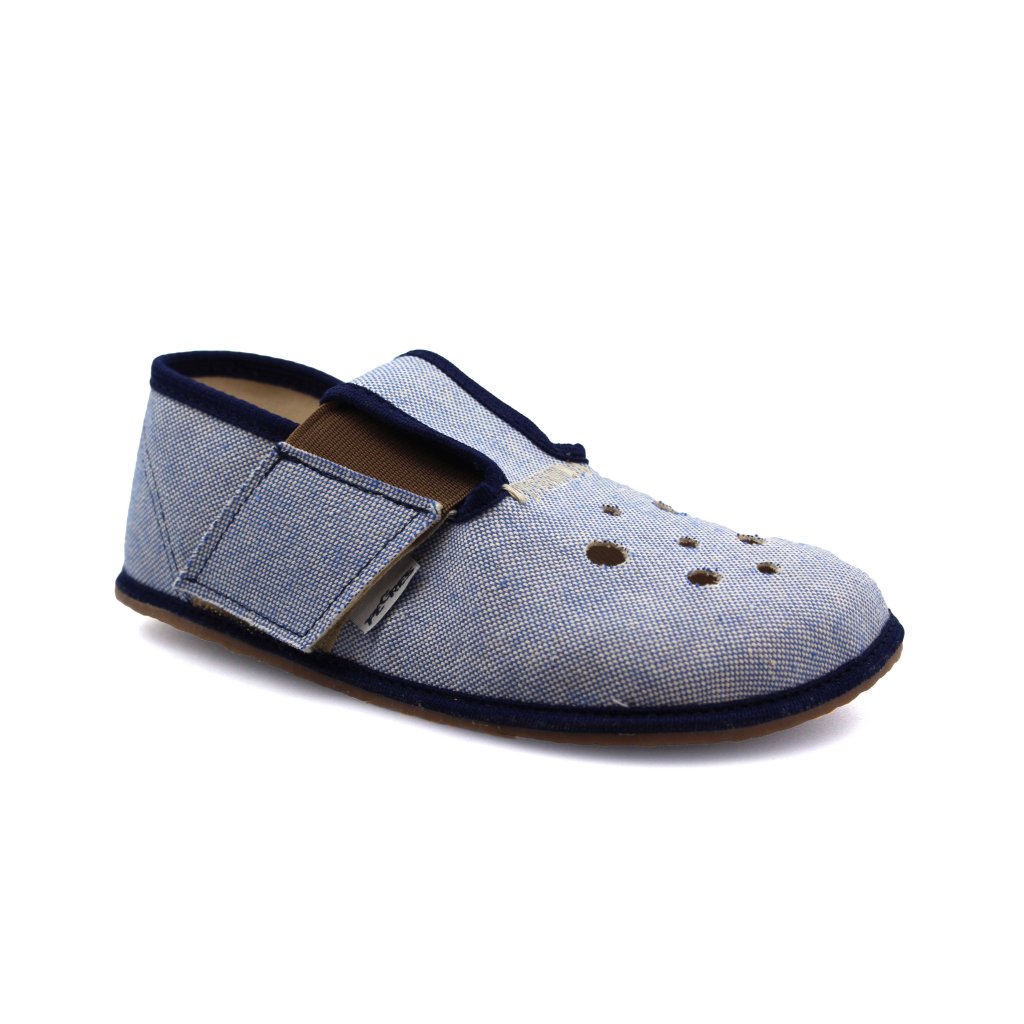 Pegres BF03 Blau Barfußhauschuhe