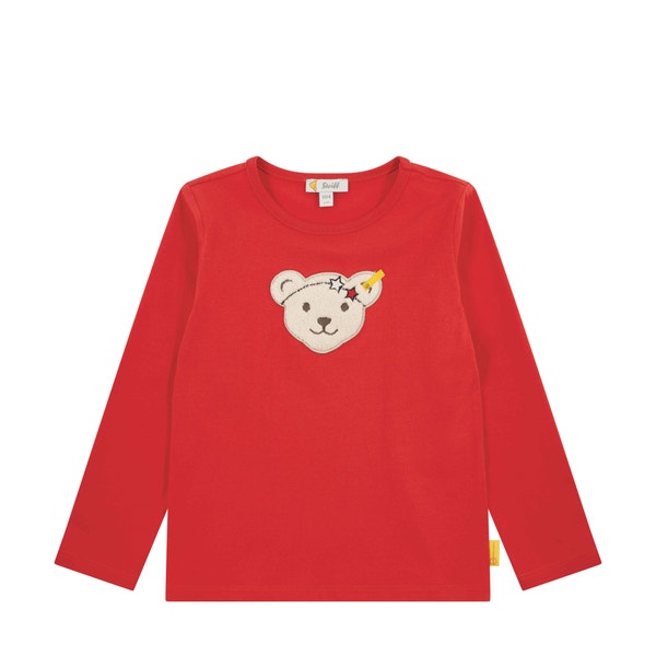 T-Shirt langarm, rot für Mädchen