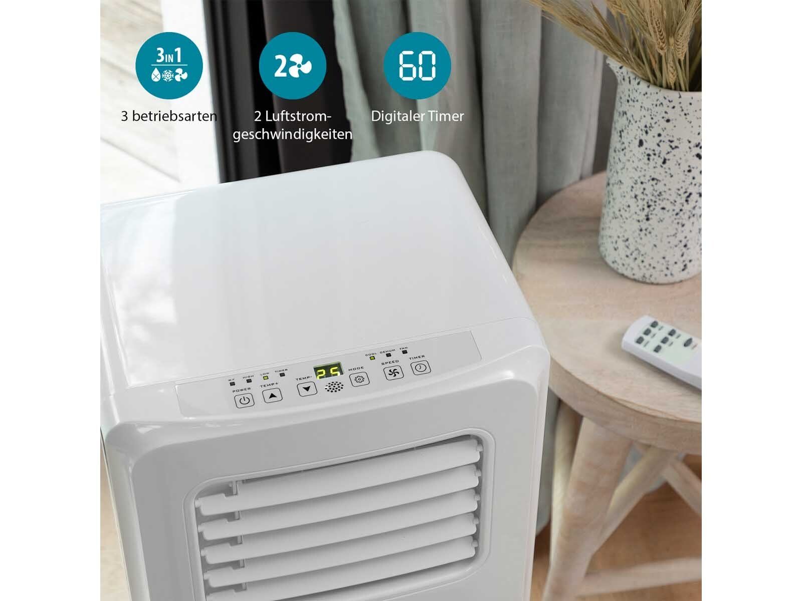 Tristar 3-in-1-Klimagerät, Mobiles Standgerät, Entfeuchter & Ventilator - Raumkapazität ca. 90m³