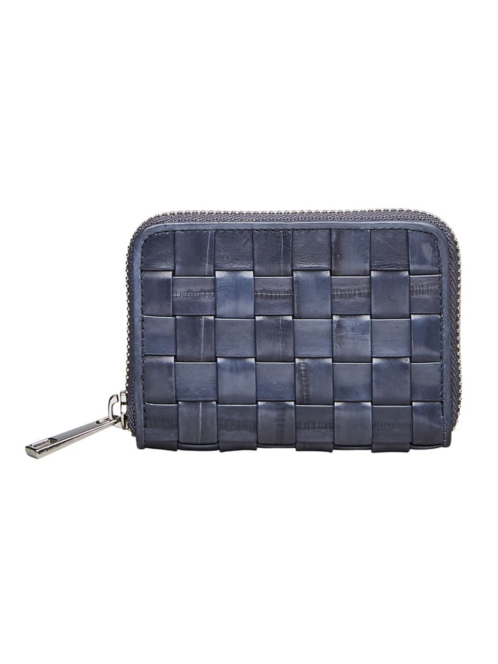 Becksöndergaard Leder-Geldbörse in Dunkelblau - (B)10,5 x (H)7,5 cm günstig kaufen onesize