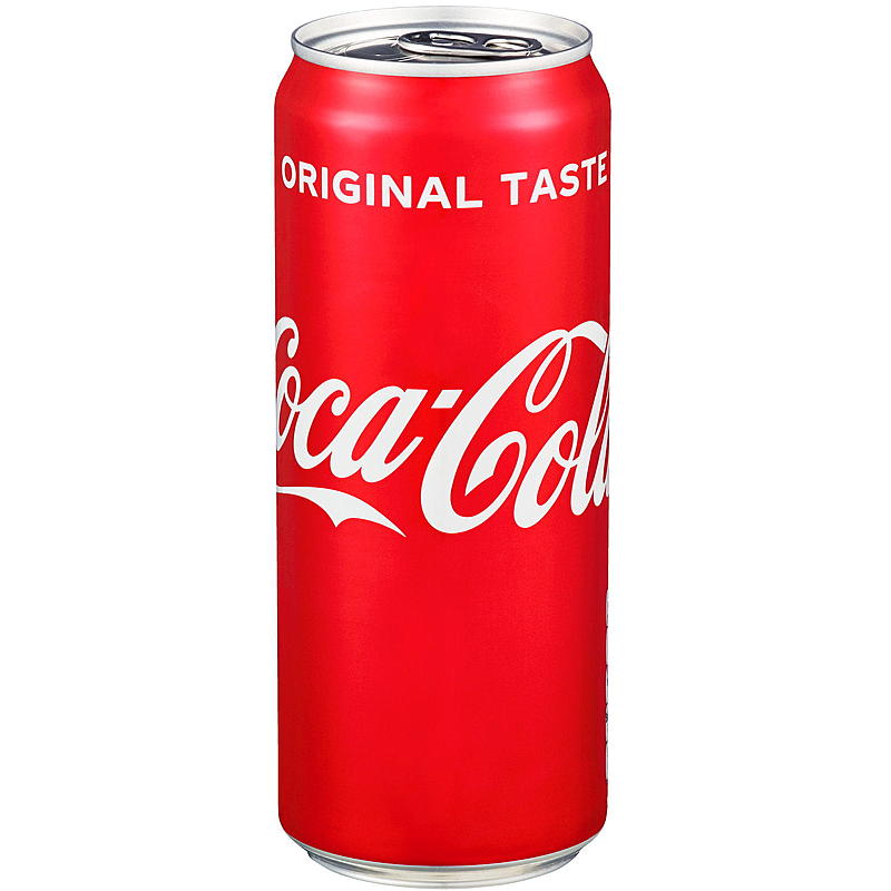 Coca-cola Coca-cola Med sukker 0,33 liter, boks