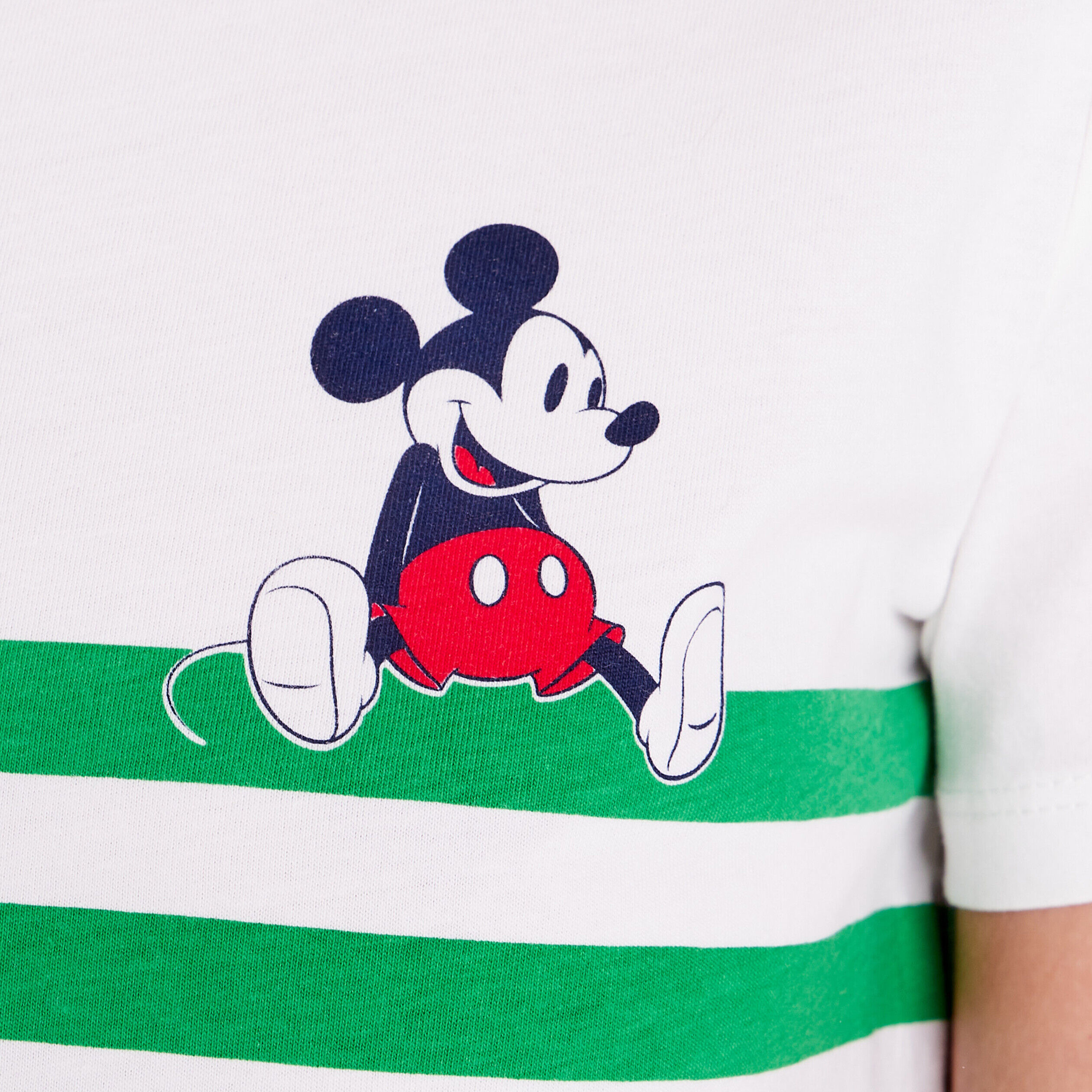 T-shirt manches courtes Mickey blanc femme | Cache Cache