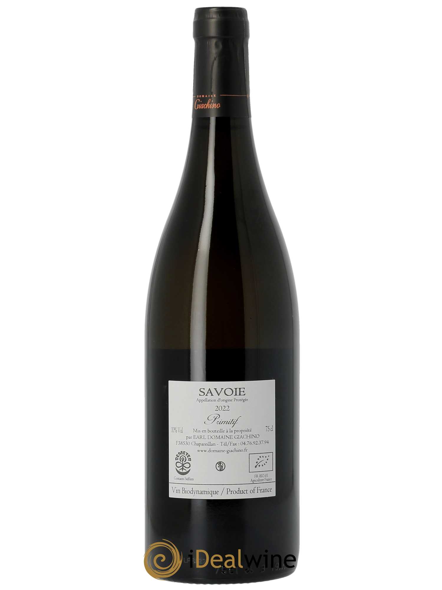 Vin de Savoie Primitif Giachino  2022 - Lot de 1 Bouteille