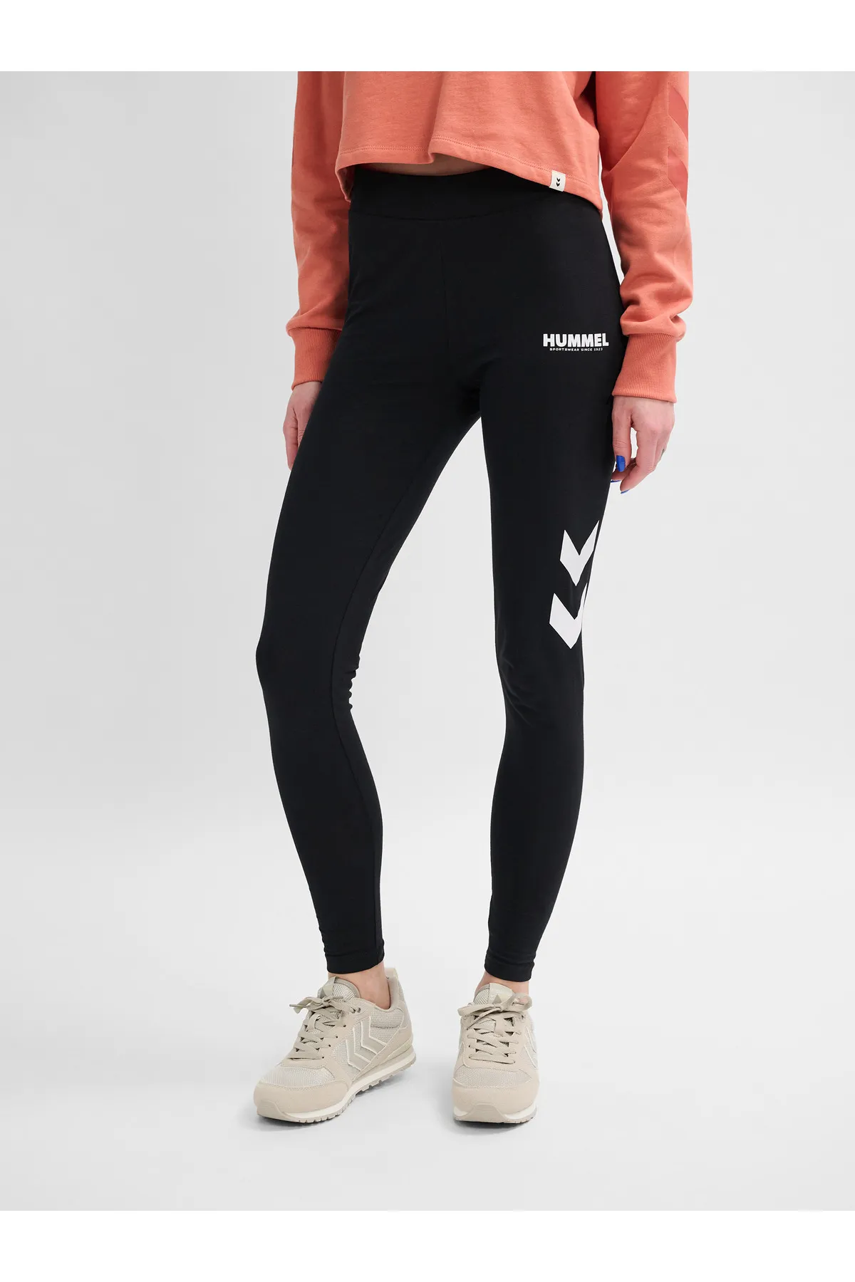 hummel  Sport-Leggings - Schwarz - Mittlerer Bund