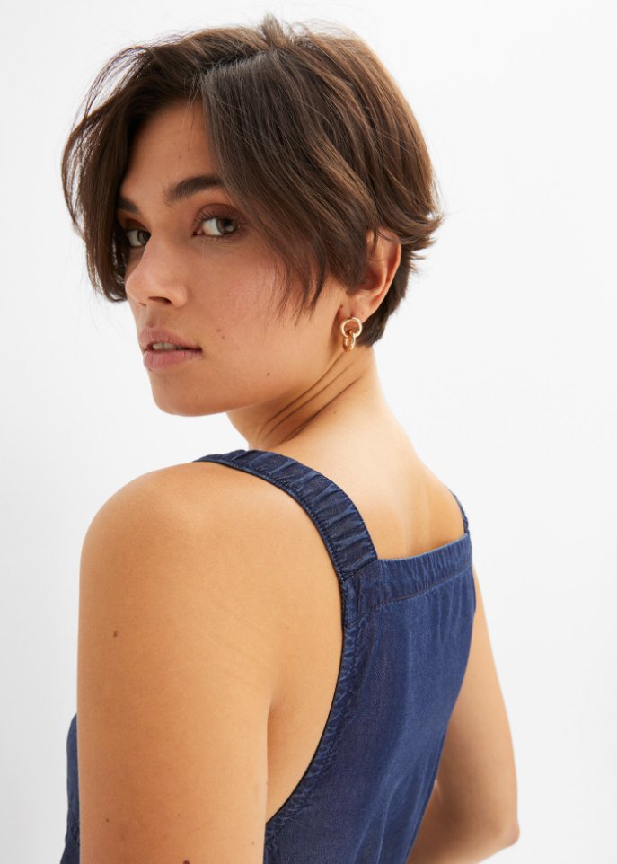 Jeans-Overall aus Lyocell