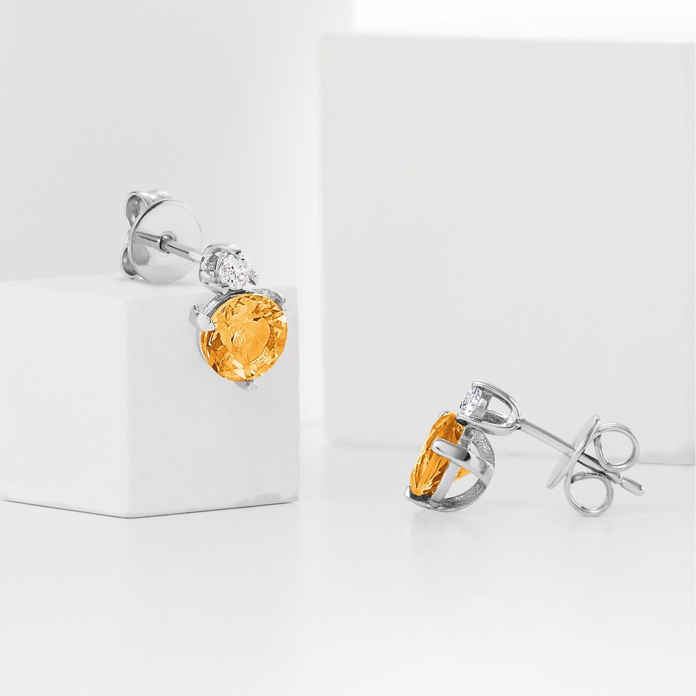 Jette Boucles d'oreilles à fermoir à poussette 925 Argent Boucles d'oreilles
