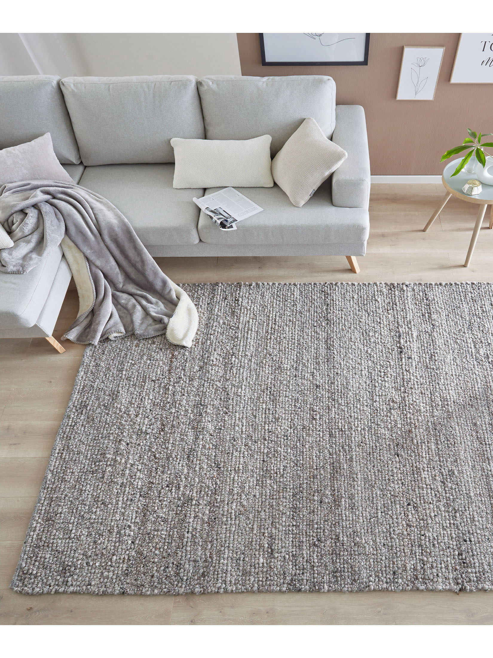Fannby Woll-Teppich, Dark Grey