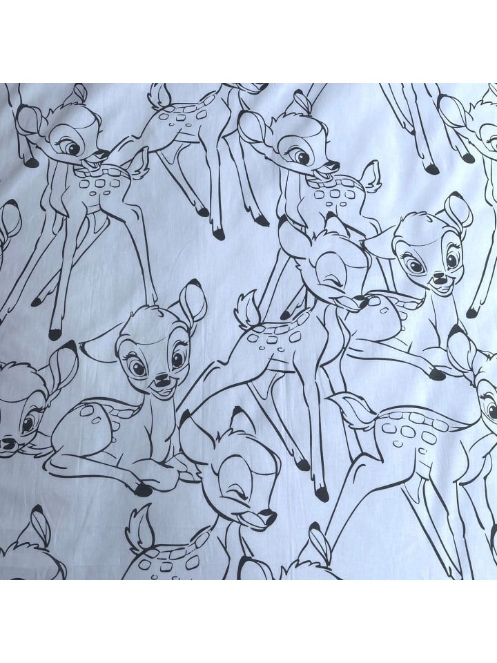 Disney 2-tlg.Set: Kinderbettwäsche Disney Klassik Bambi in Weiß günstig kaufen 100