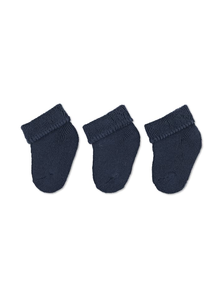 Sterntaler Erstlingssocken 3er-Pack uni in marineblau günstig kaufen onesize
