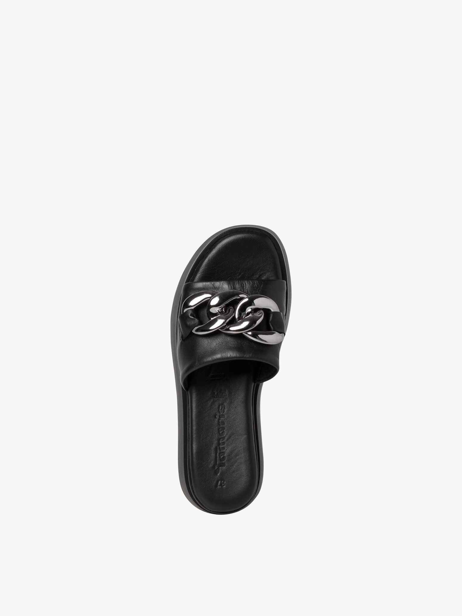 Mule en cuir - noir
