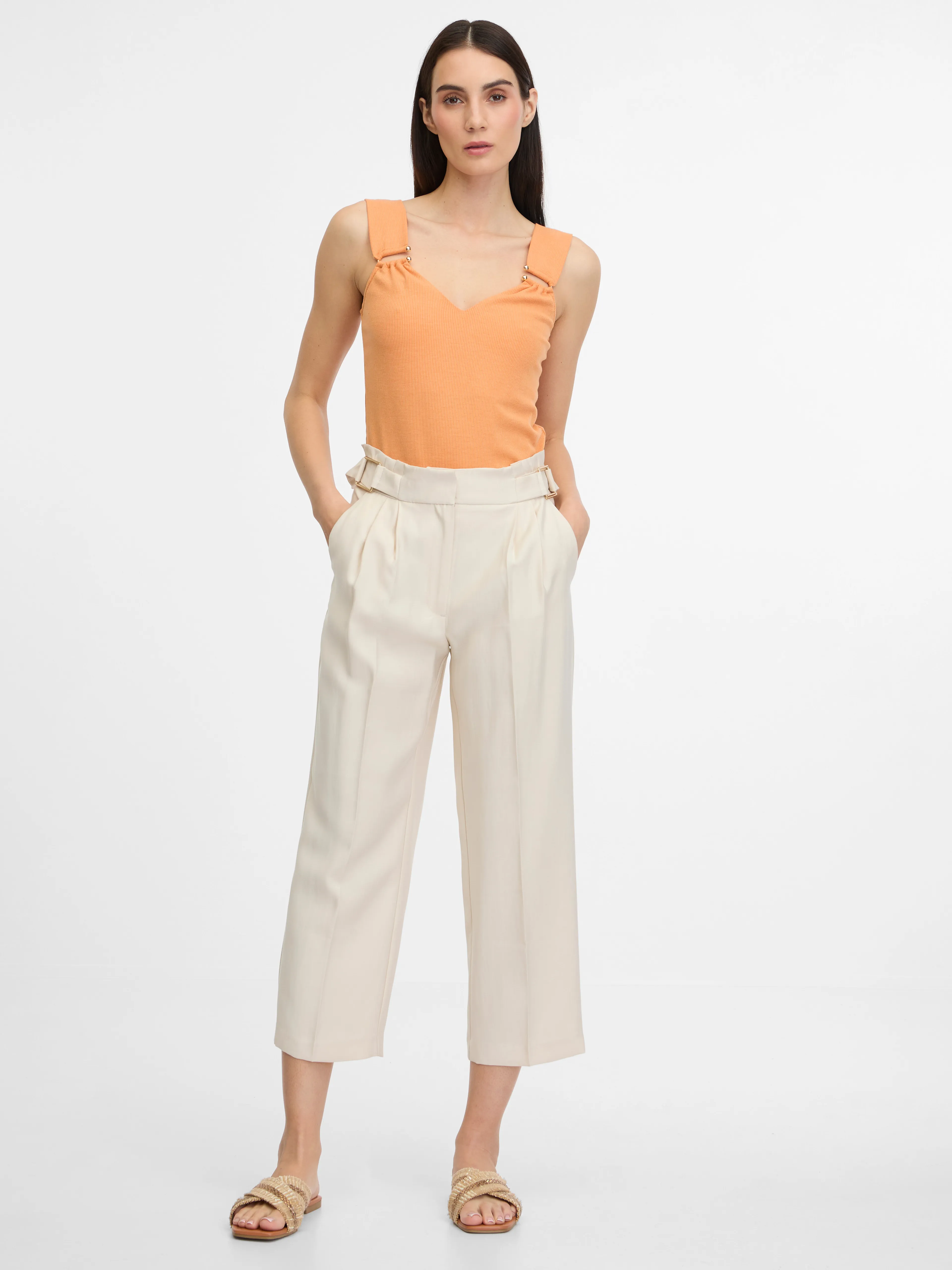 Orangefarbenes Damen-Tank-Top ORSAY