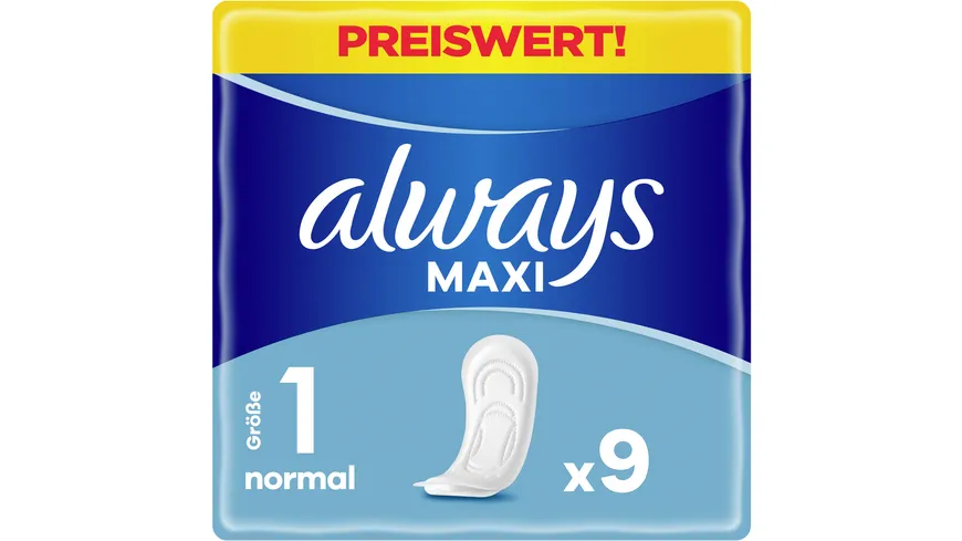 Always Maxi Damenbinden Classic 9ST Sparpaket
