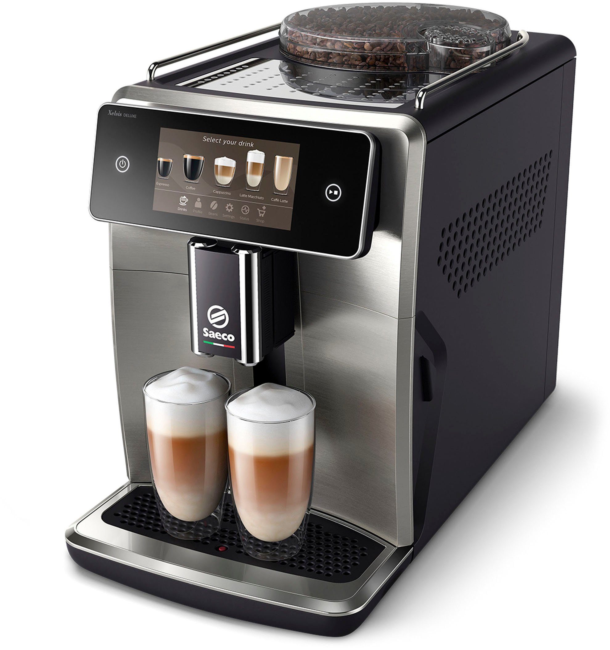 Saeco Kaffeevollautomat Xelsis Deluxe SM8785/00, für 22 Kaffeespezialitäten, mit 8 Benutzerprofilen und 5