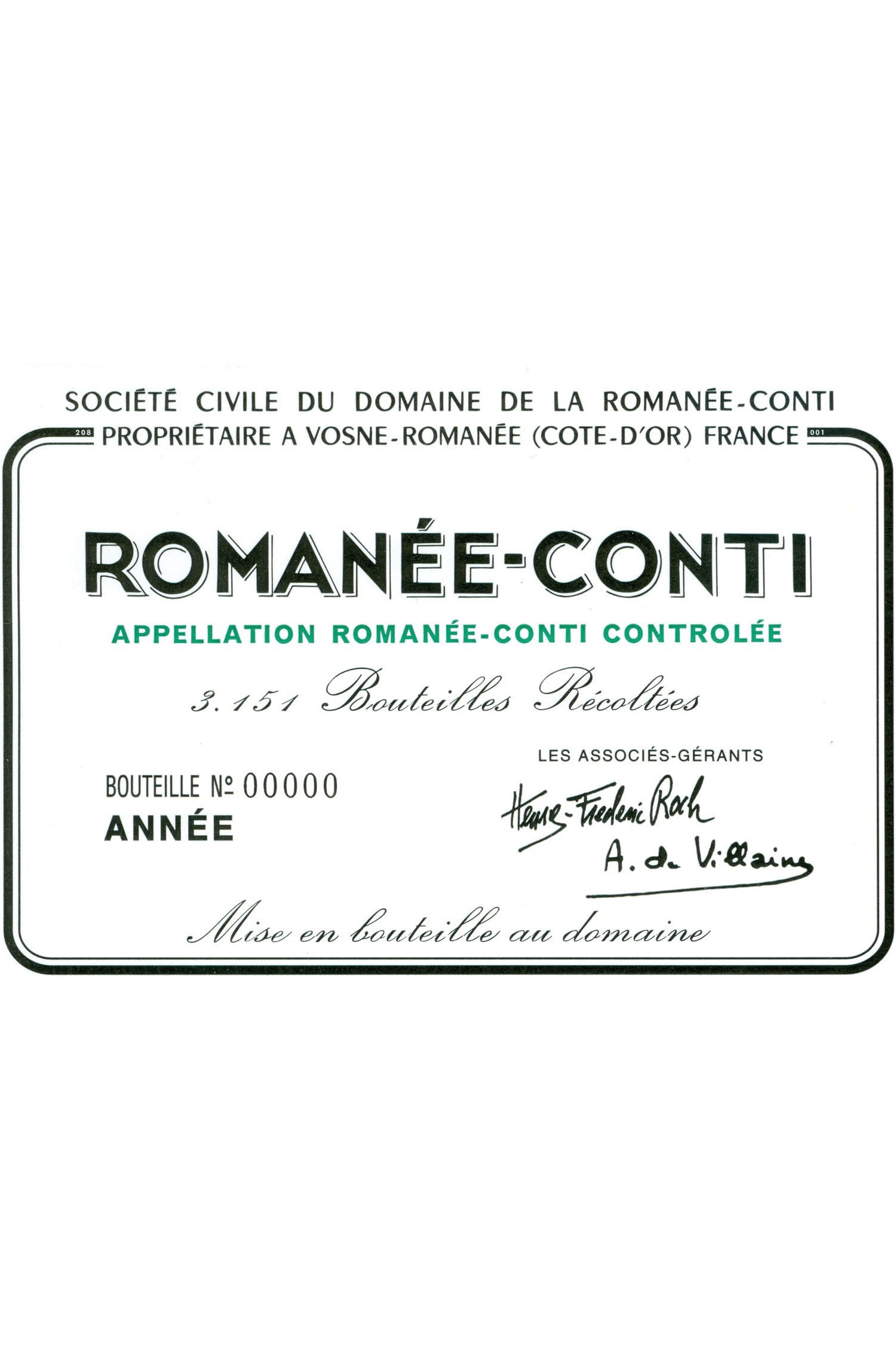 Domaine De La Romanee Conti 1974, Romanée Conti