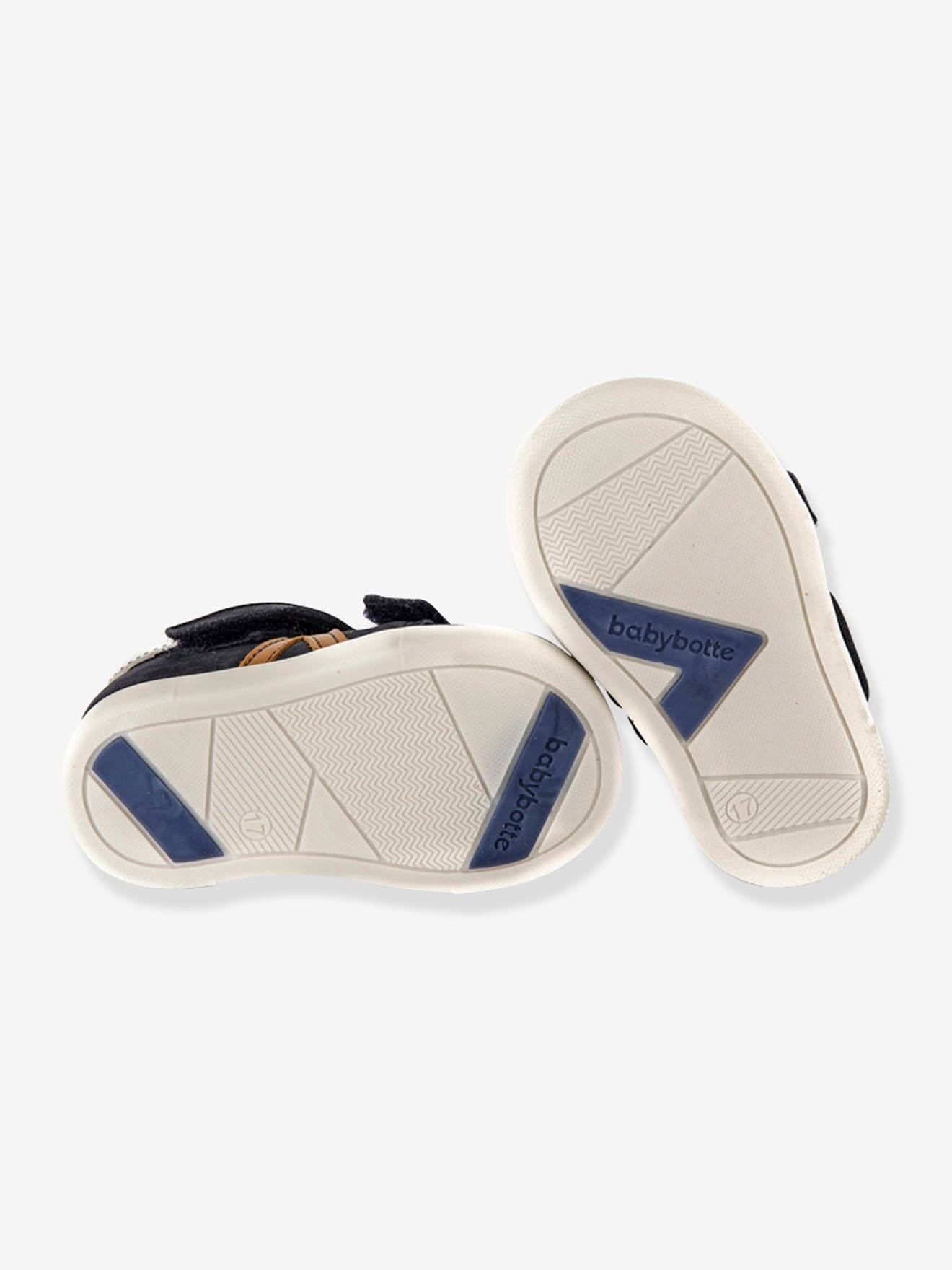 Sandales salomés cuir bébé garçon Poto Babybotte® marine