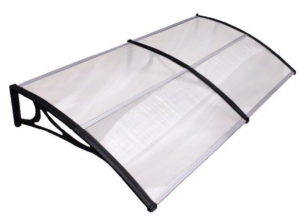 TRUTZHOLM Vordach Basic Vordach 100 x 295 cm schwarz Haustürdach
