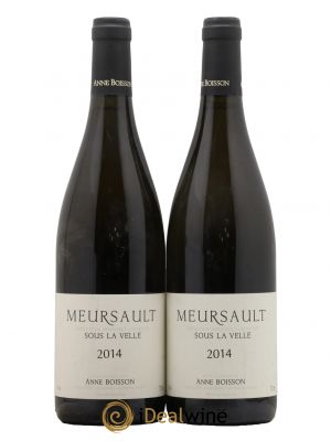 Meursault Sous la Velle Anne Boisson  2014 - Lot de 2 Bouteilles