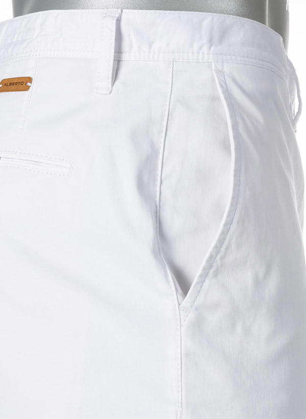 Alberto, Chino Rob, Slim Fit, Bio Baumwolle T400®, weiß
