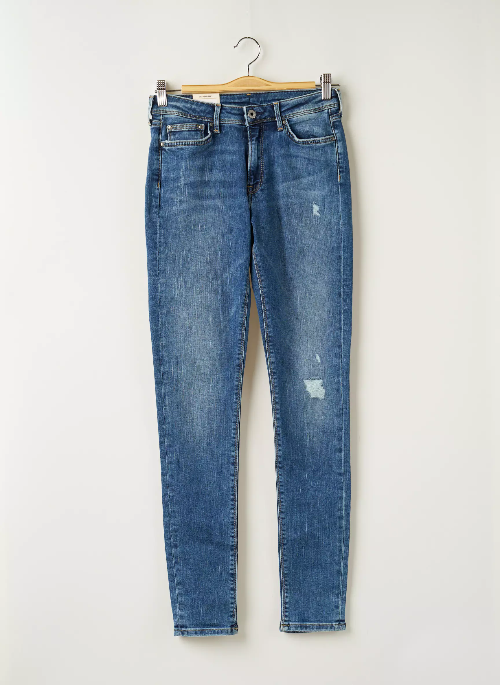 Pepe Jeans Jeans Coupe Slim Garcon couleur bleu