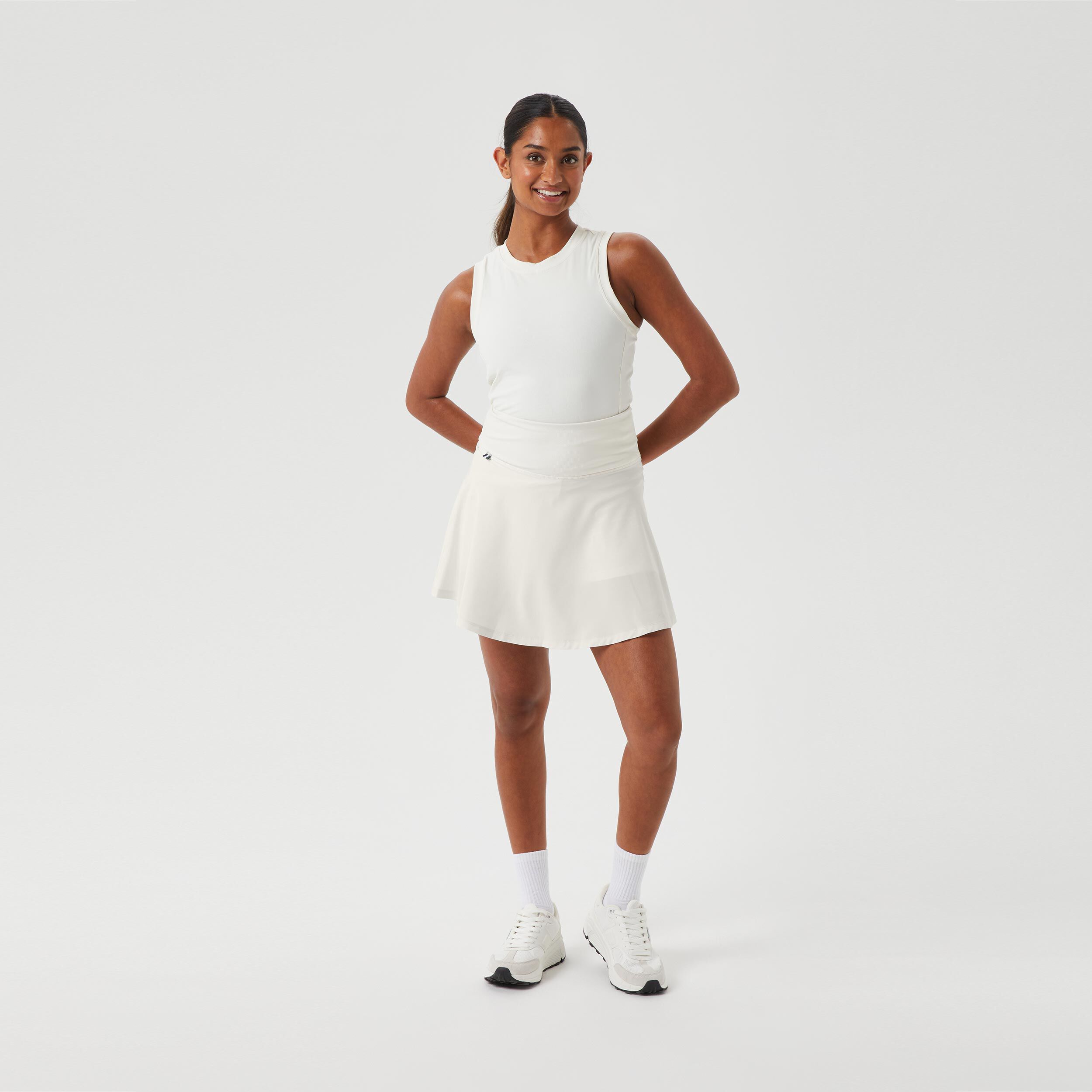 Ace Rib Pocket Tank-Top Damen - Weiß