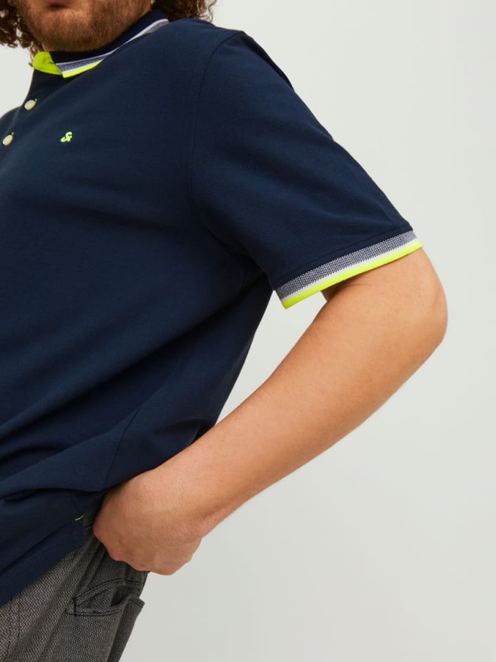JACK & JONES PLUS Poloshirt in Dark Navy günstig kaufen