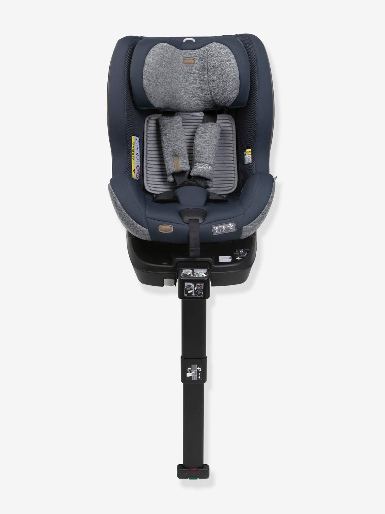 Chicco Kindersitz Seat3Fit i-Size Air Melange CHICCO, 40-125 cm, Gr. 0+/1/2 - graublau