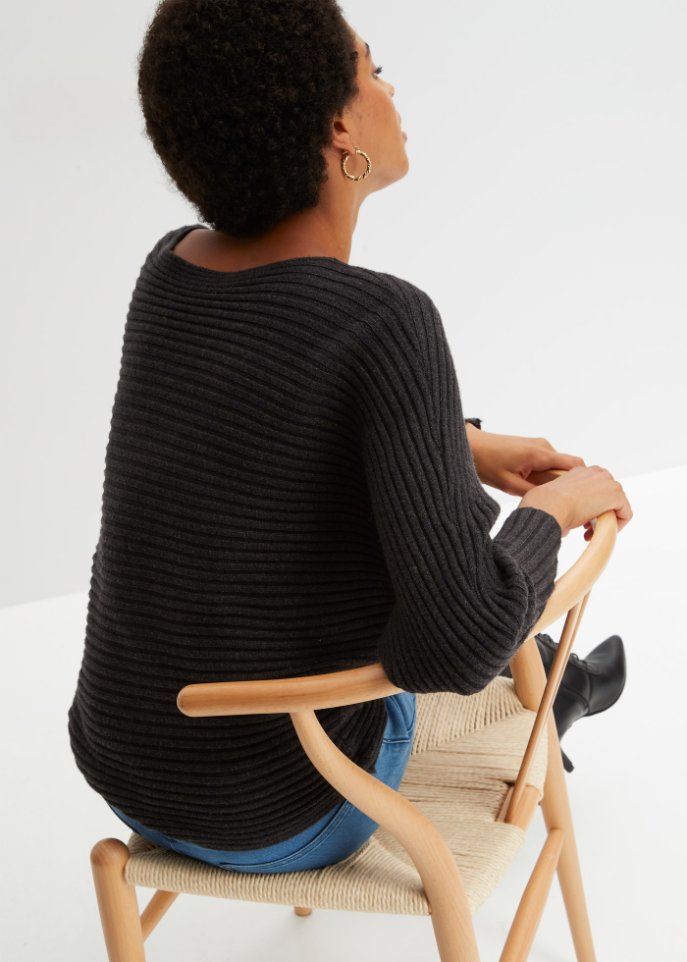 Pullover mit Rippstruktur