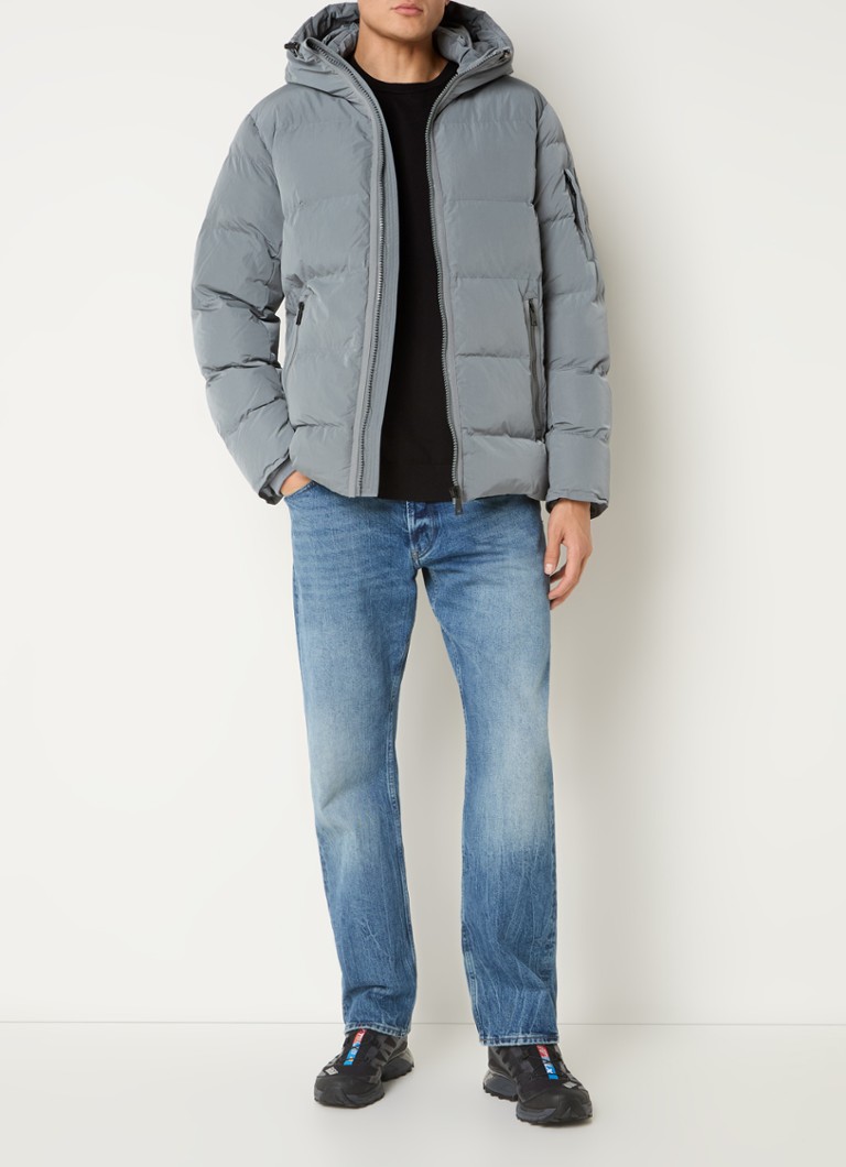 Airforce Morris puffer jacket with zip pockets