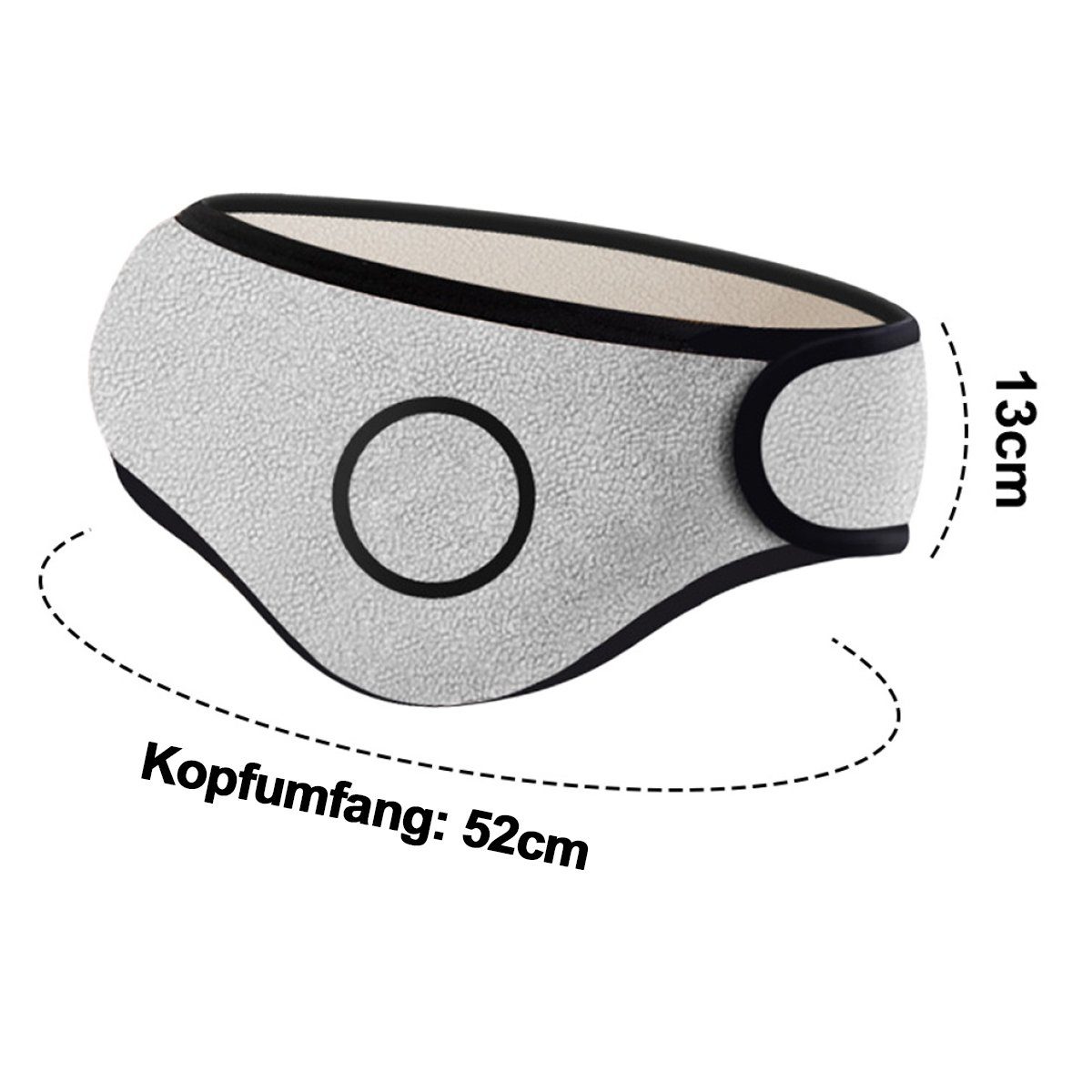 FeelGlad Ohrenwärmer Fleece-Ohrenwärmer-Stirnband für Herren und Damen zum Laufen,Radfahren faltbar