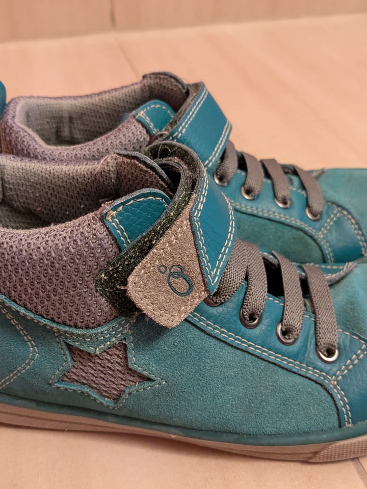 lamino Leder-Sneakers in Türkis günstig kaufen 32