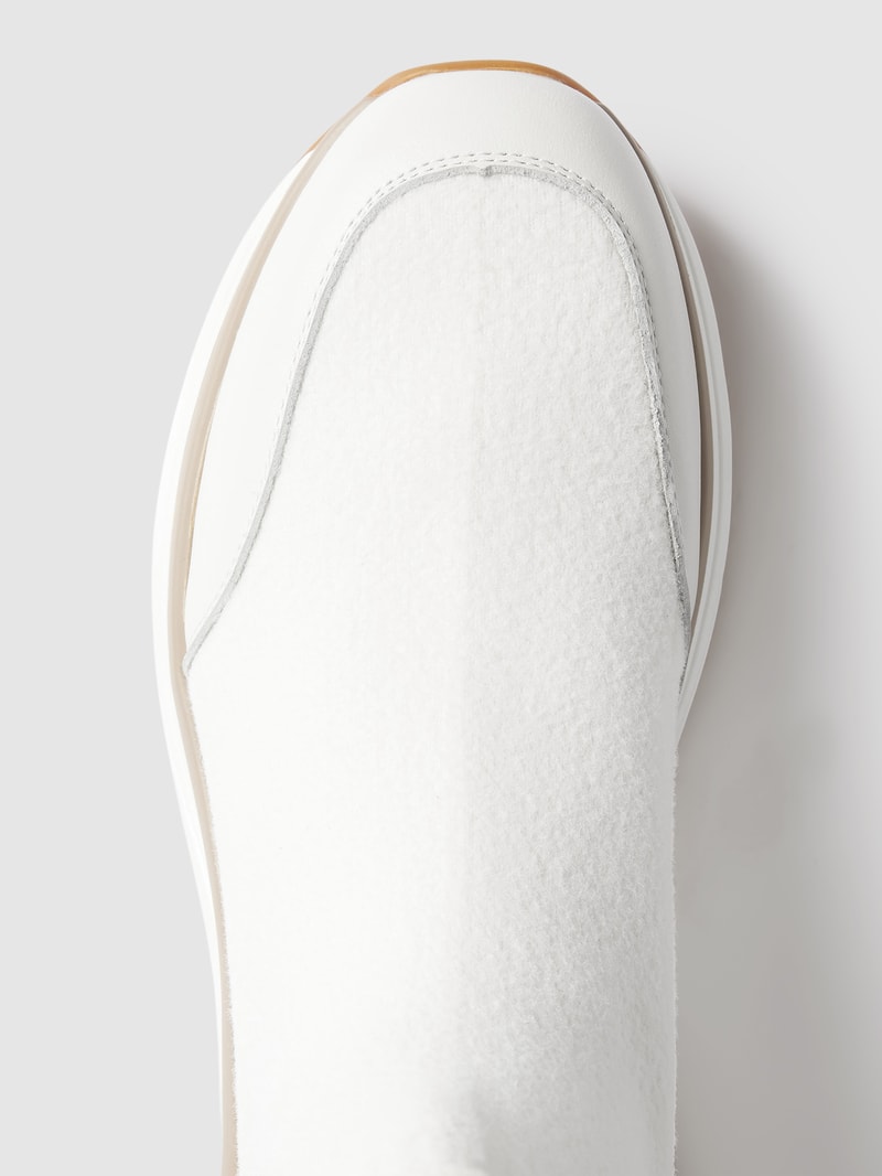 Sock-Sneaker mit Label-Details in offwhite