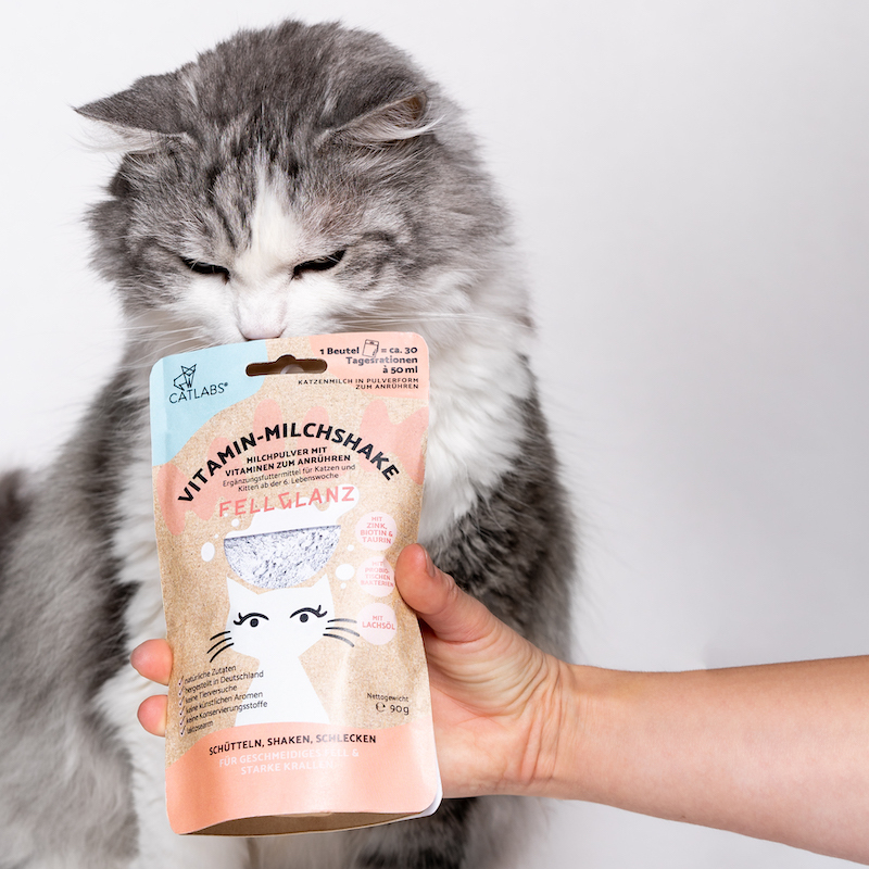 Catlab Katzenmilch & Getränke Catlab Vitamin-Milchshake für Katzen Fellglanz