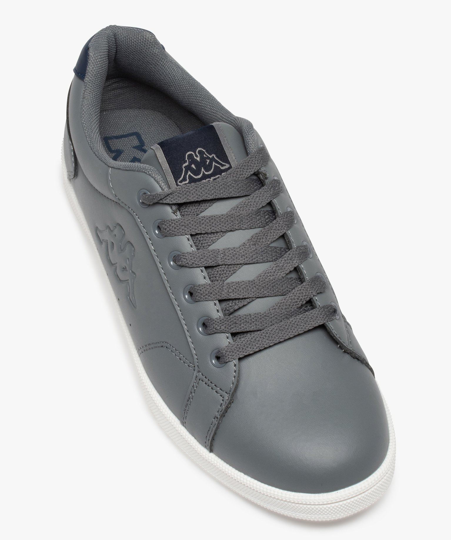 Baskets homme unies à lacets – Kappa gris | GEMO