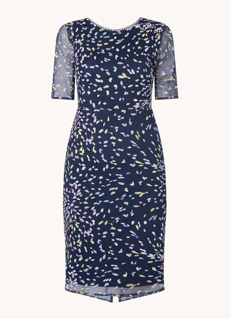 Vestido Phase Eight Petite Aileena, Azul marino/Multicolor