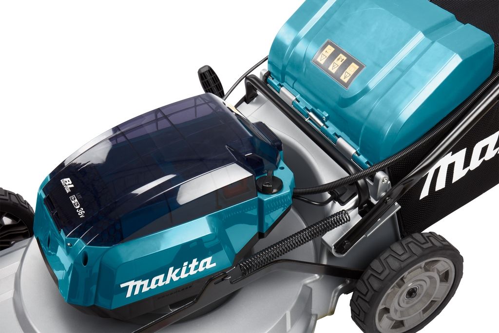 Makita DLM533Z Akku-Rasenmäher, 53 cm Schnittbreite, 2 x 18 Volt (Akkus und Ladegerät nicht im Lieferumfang enthalten).