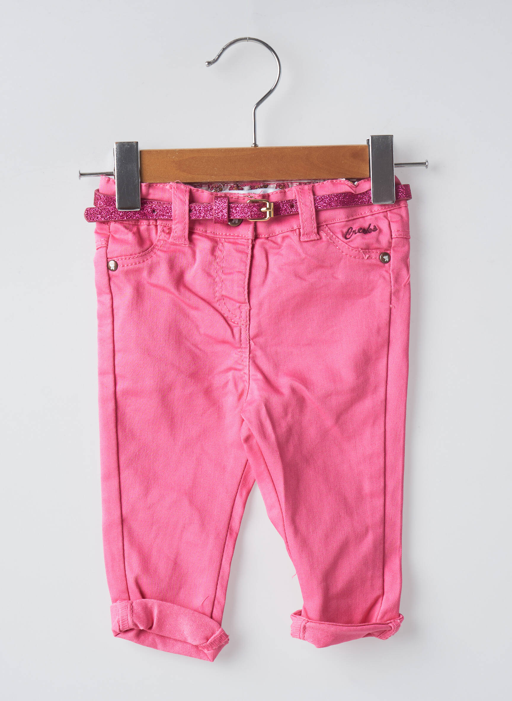 Creeks Pantalons Slim Fille couleur rose