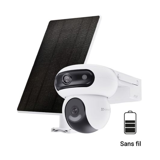 Cameră de securitate wireless EZVIZ HB90 4MP 2K cu baterie și panou solar