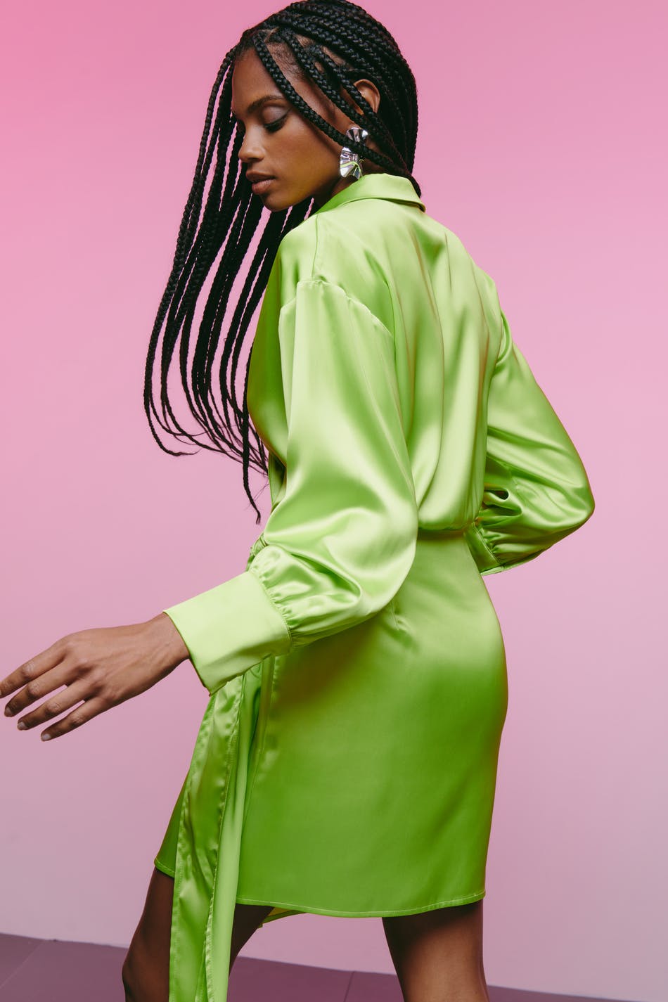 Kim satin dress