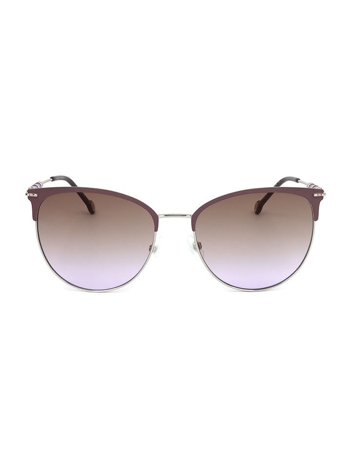 Carolina Herrera Damen-Sonnenbrille in Silber/ Lila günstig kaufen 58