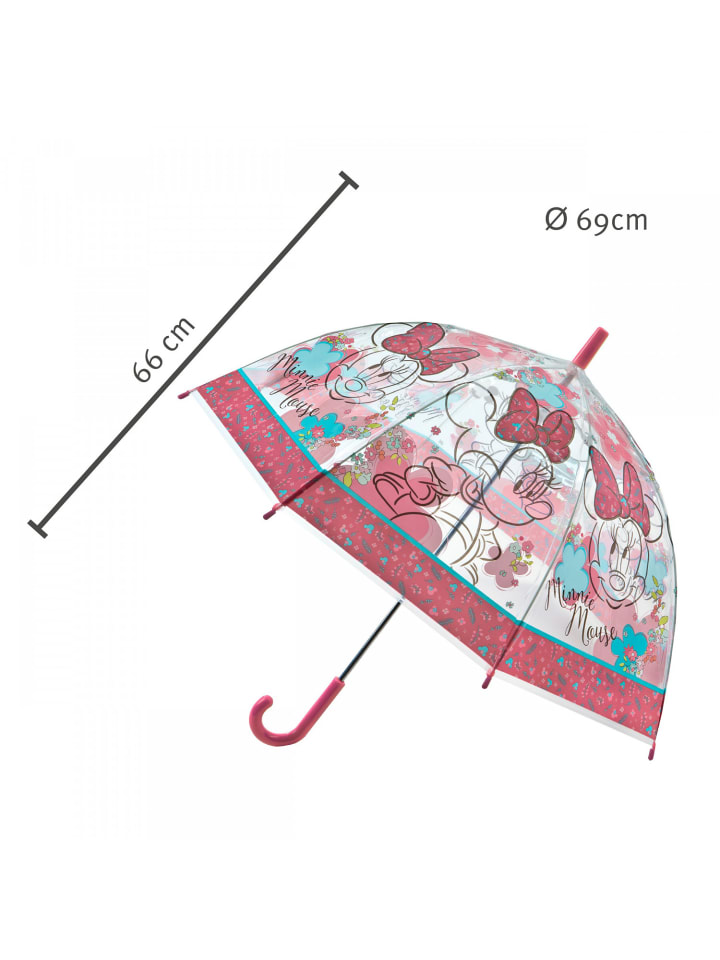 Disney Minnie Mouse Minnie Maus Kinder-Regenschirm Fröhlicher Regenbegleiter in Rosa günstig kaufen onesize
