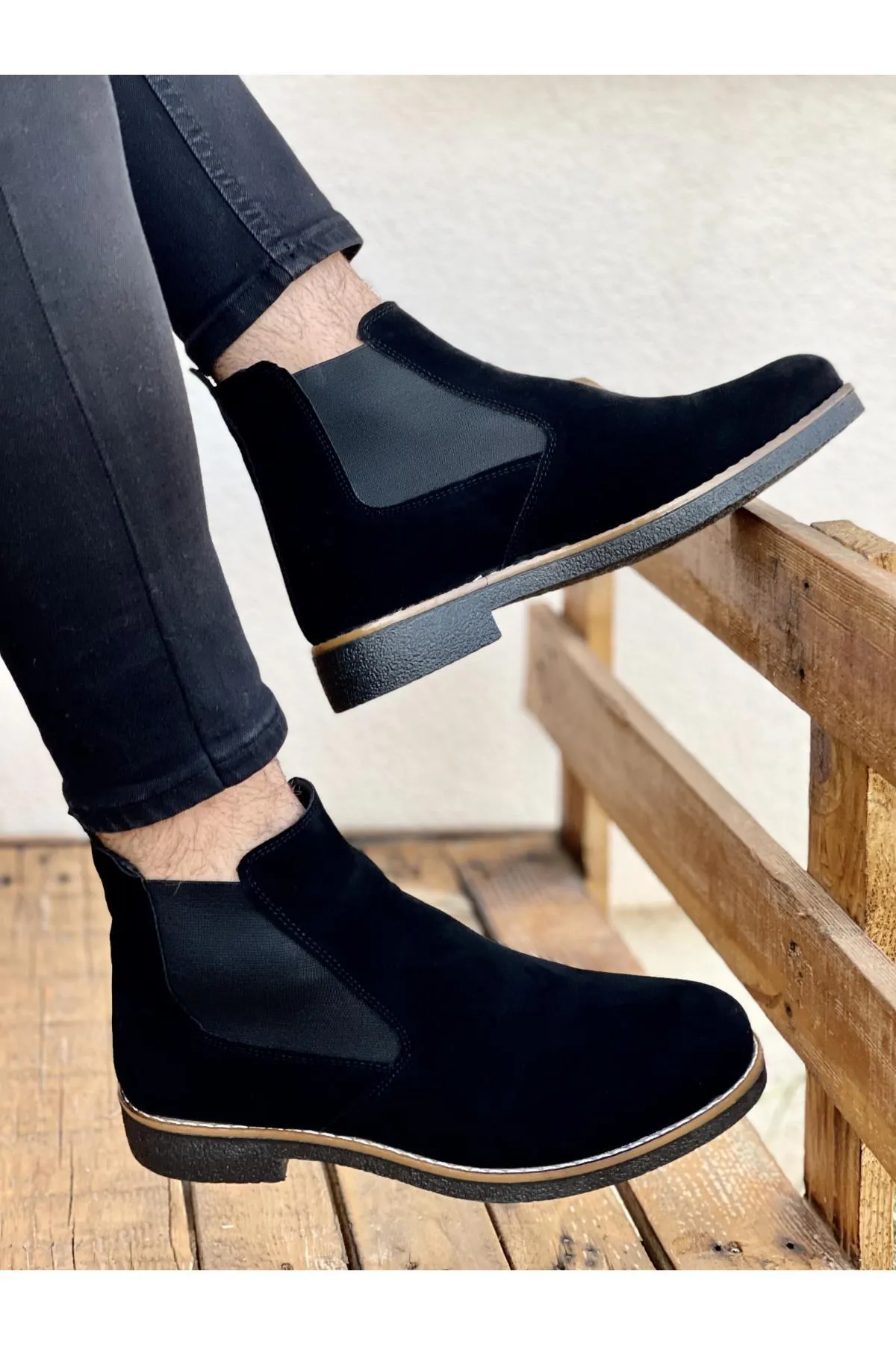 MUGGO  M201 Garantierte Unisex-Chelsea-Stiefel
