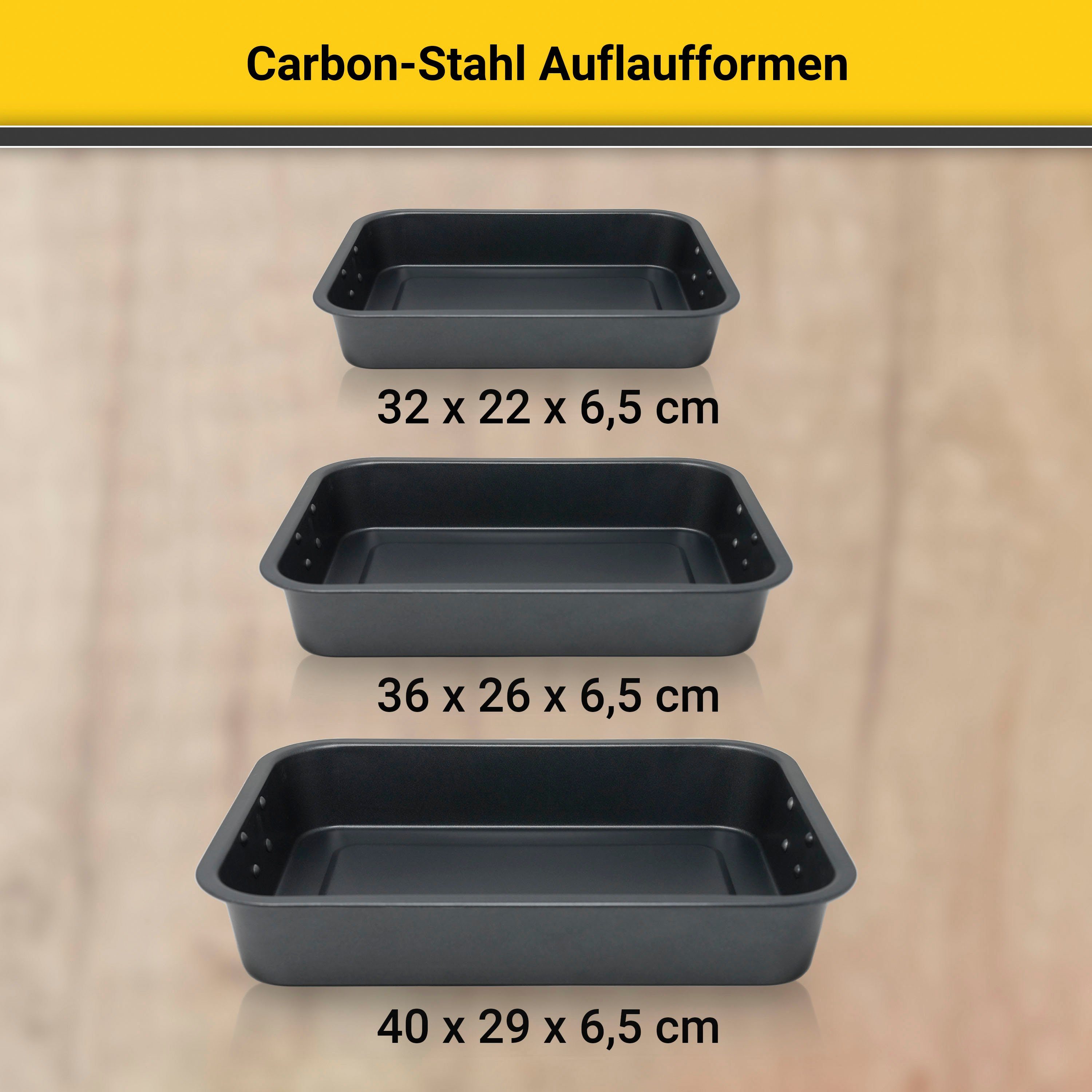 Krüger Auflaufform, Stahl, (1-St)