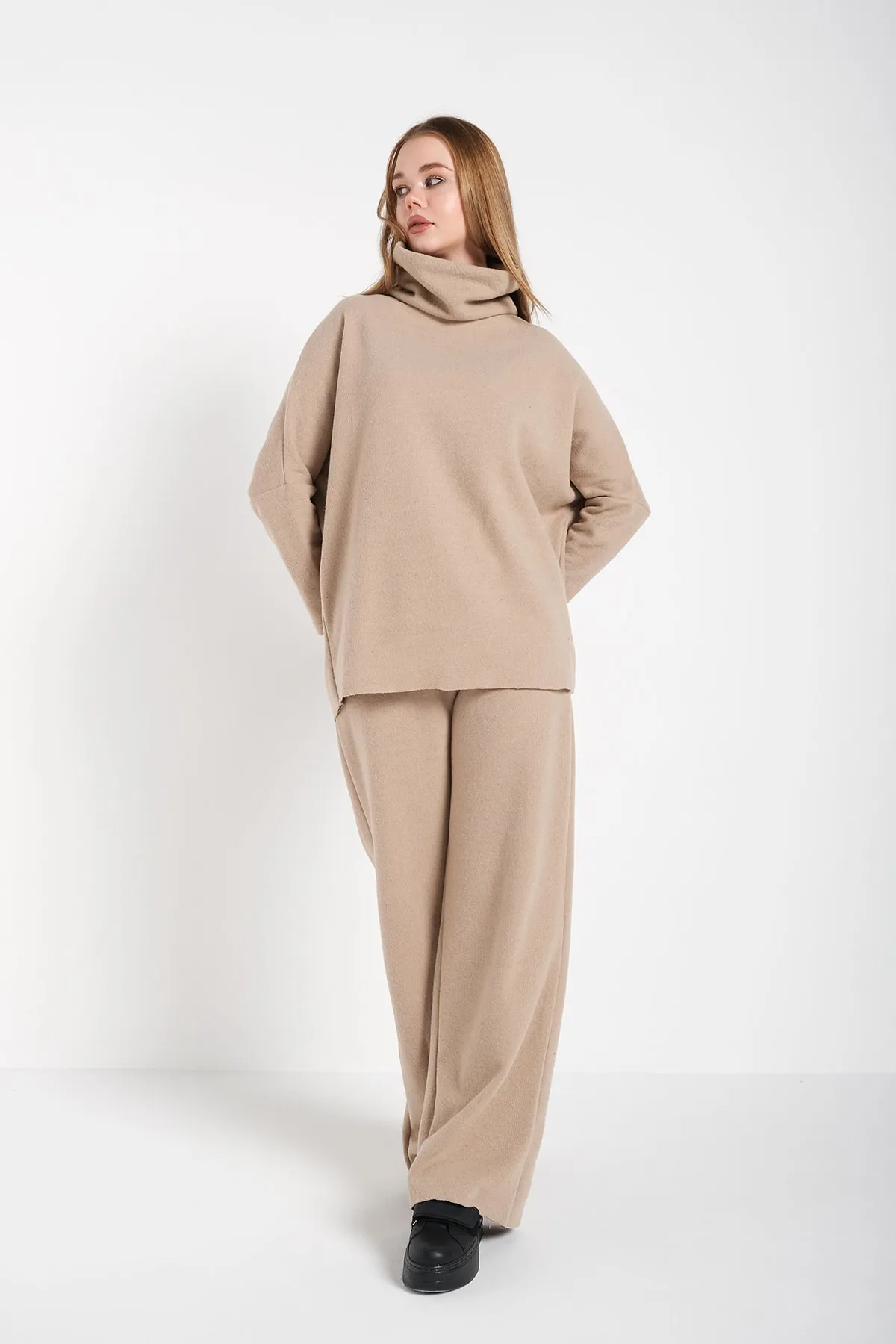 Trendseninle  Zweiteiler - Beige - Oversized