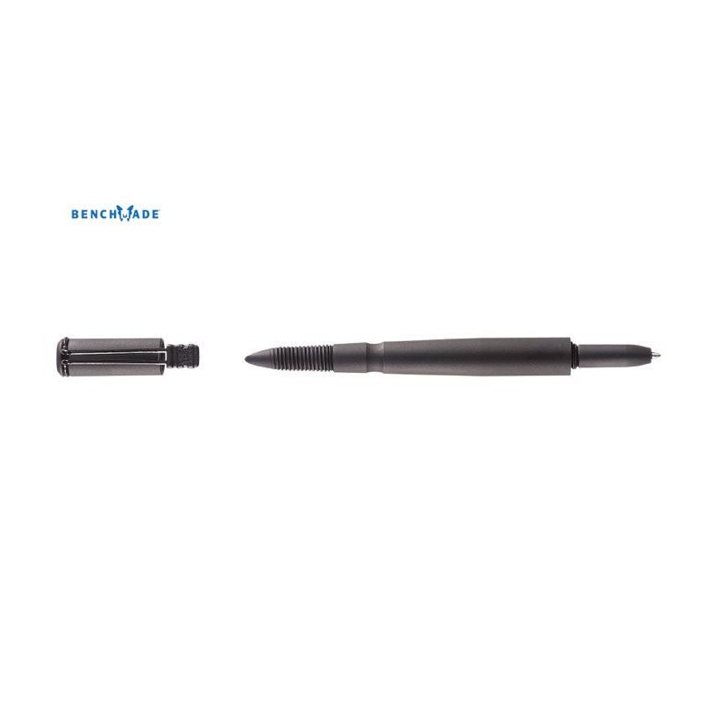 Penna Tattica Benchmade in alluminio nera, refil Nero.
