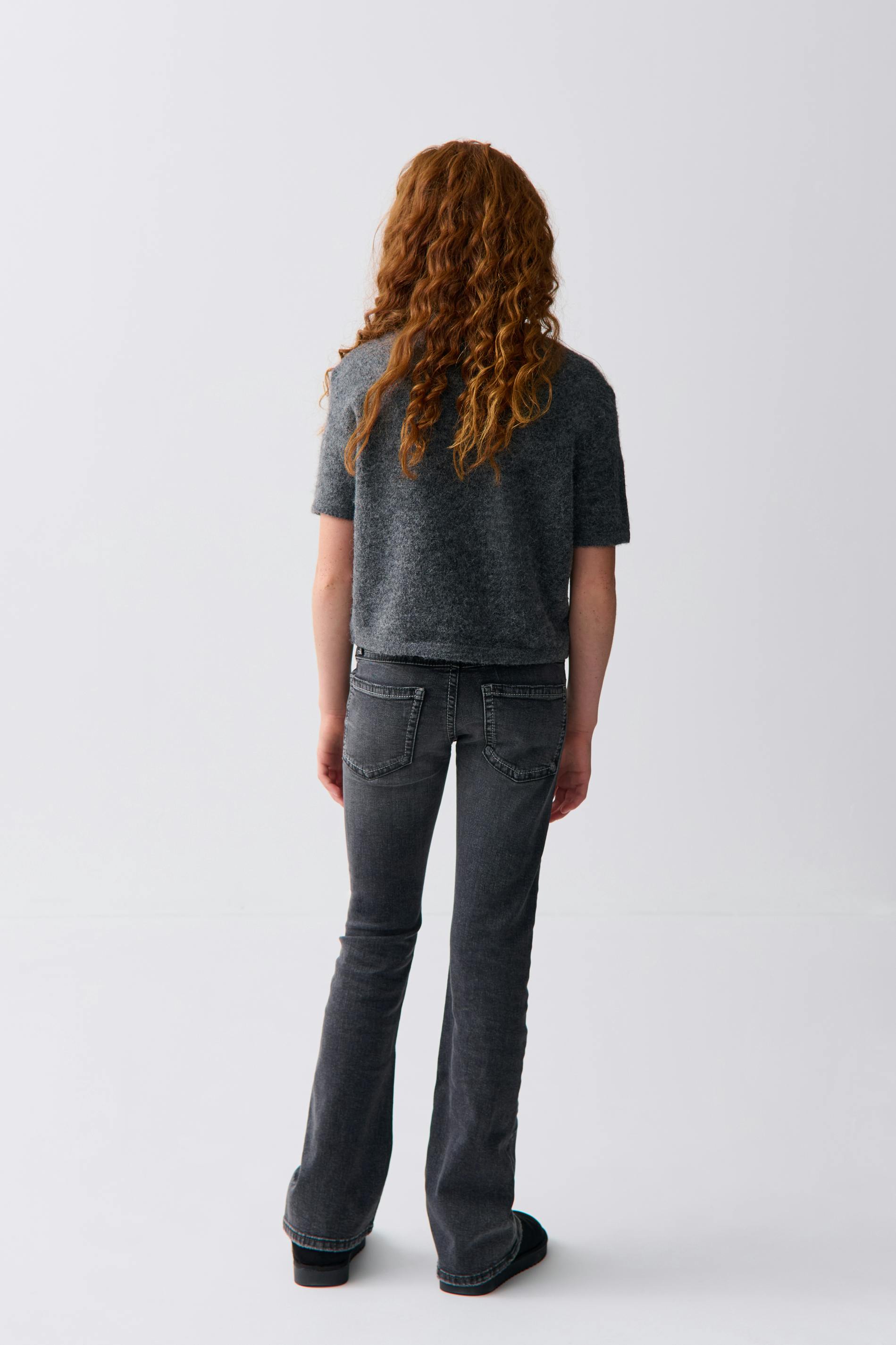 Chunky basic flare jeans