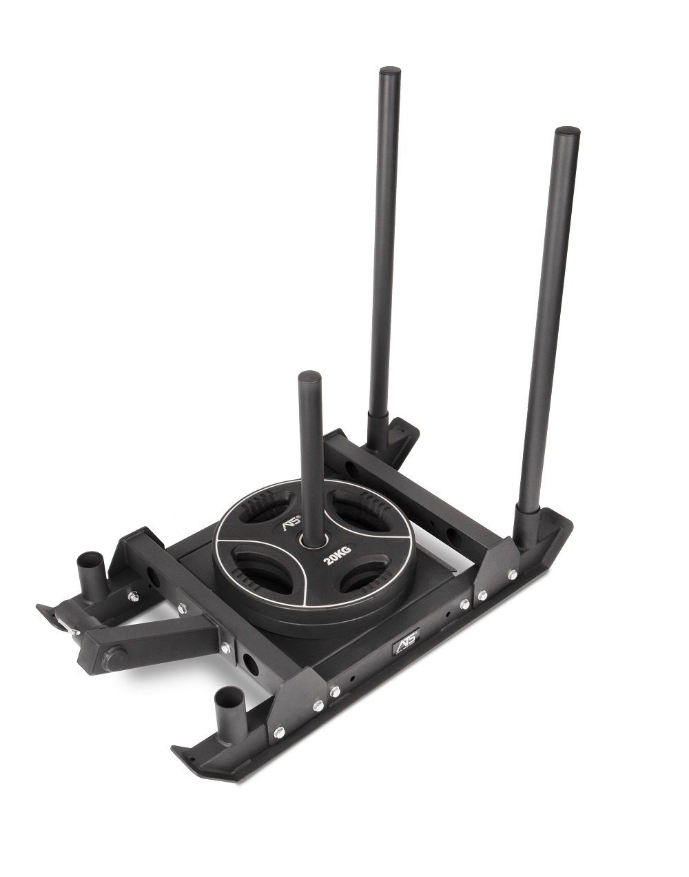 Trendy Sport Hantelscheiben Training Gewichtsschlitten + Gewichtsscheiben 2x 5kg - 20kg (8 Stück)
