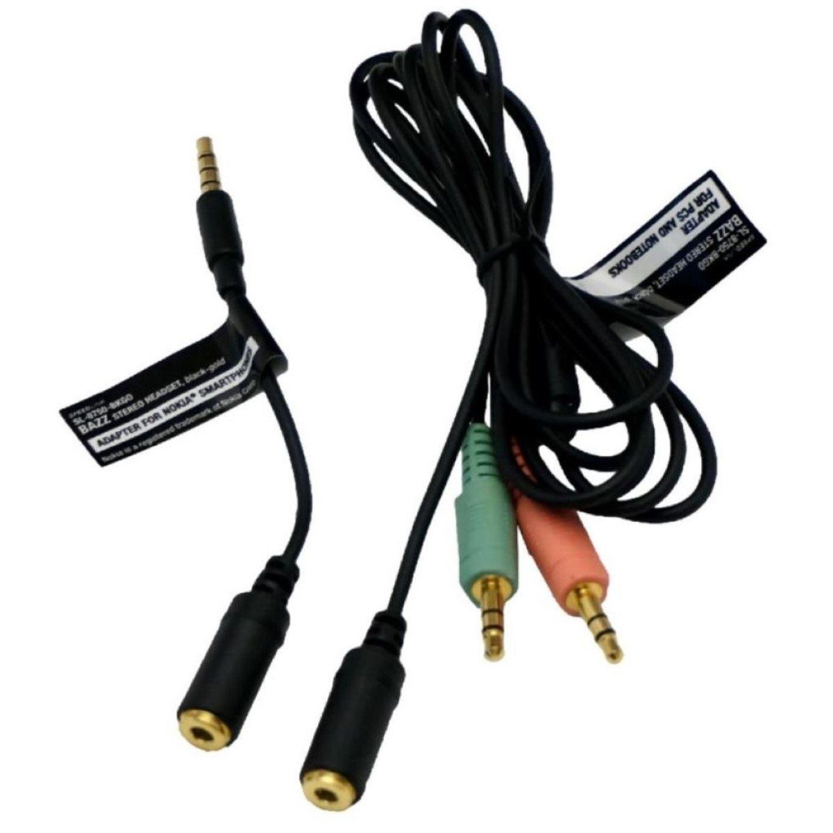 Speedlink BAZZ Over-Ear Headset + Mikrofon 3,5mm Klinke Headset (Integrierte Kabelfernbedienung mit Lautstärkeregeler, Mikrofon-Stummschaltung, auch passend für PS5 PS4 Xbox Series X/S One, Stereo, Kopfhörer Handy MP3 Hifi)