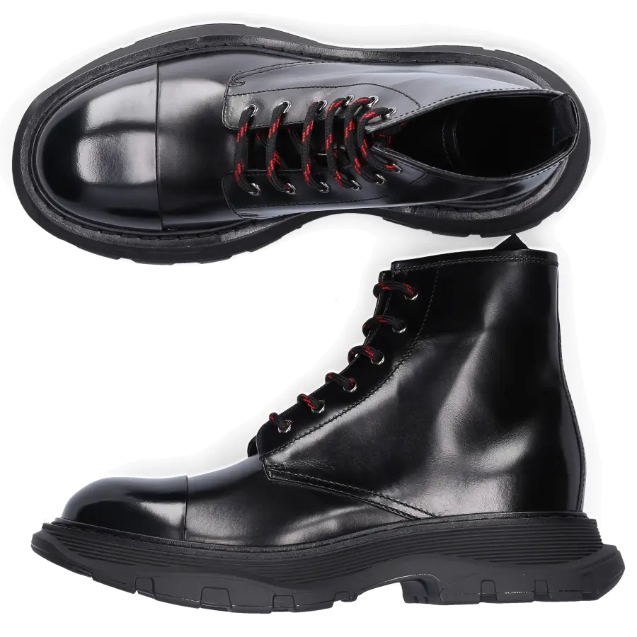 Alexander McQueen - Schnürboots WHSW1 Kalbsleder - schwarz